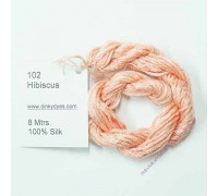 Шёлковое мулине Dinky-Dyes S-102 Hibiscus